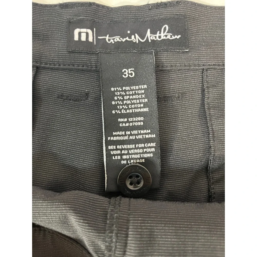 TravisMathew‎ Hybrid Shorts Mens 35 Black Stretch Golf Casual